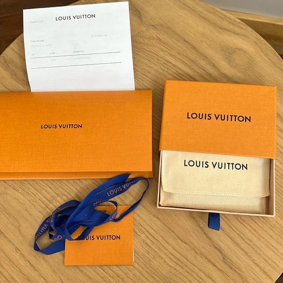 ❌SOLD❌❄️NEW❄️Louis Vuitton Charms Card Holder❄️ Monogram Azur Frost LIMITED - Picture 10 of 10